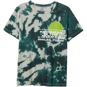 Grayson Threads Kids Unisex Gray Blue and White Tie-Dye Short Sleeve Tee M L XL